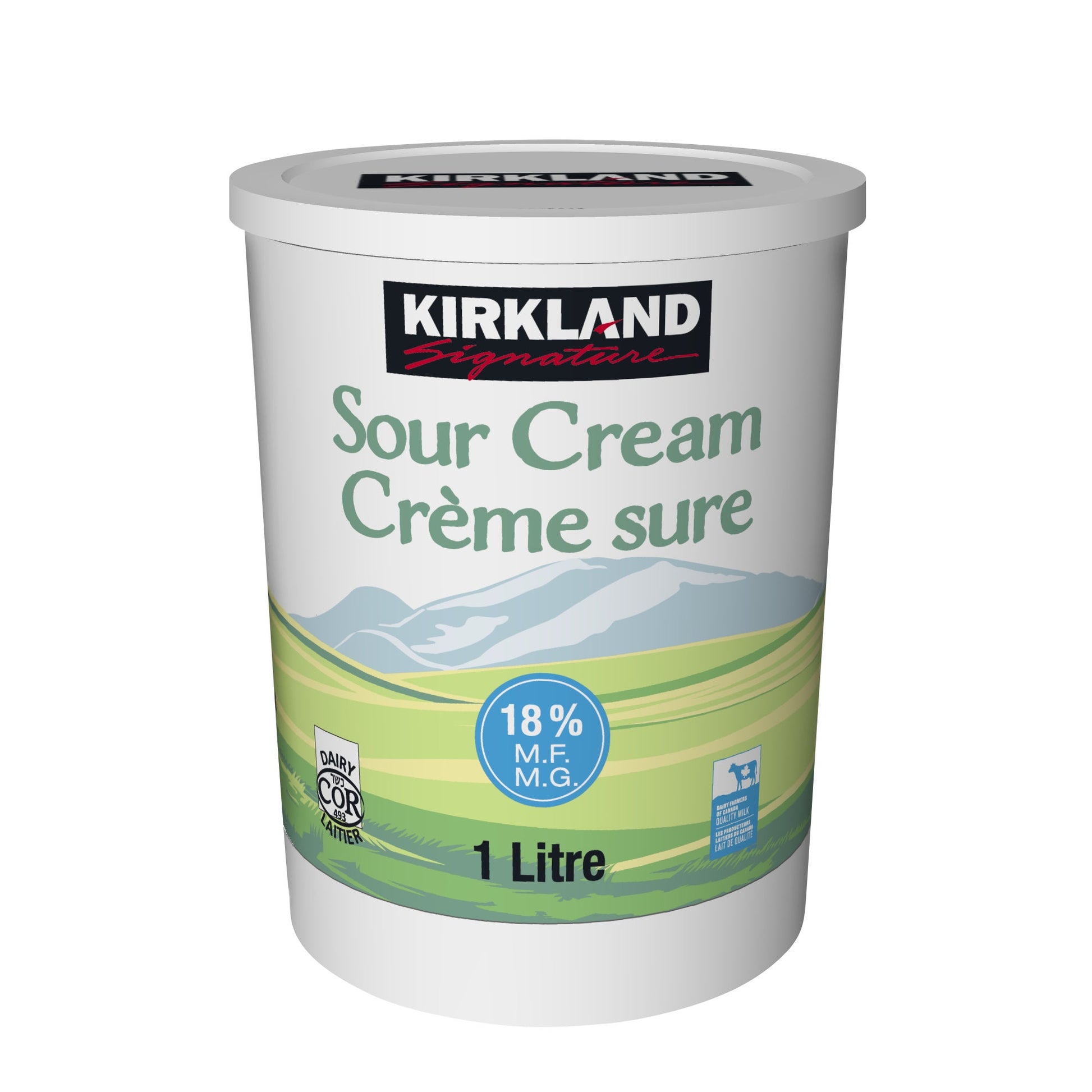 Kirkland Signature 18% Sour Cream, 1 L - image 1