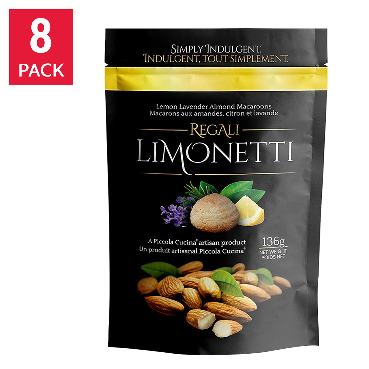 Piccola Cucina Regali Almond Macaroons, 8 × 136 g - image 1