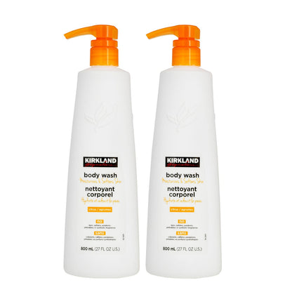 Kirkland Signature Citrus Body Wash, 2 x 800 mL