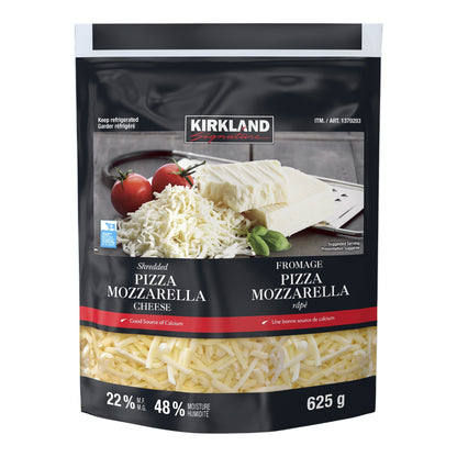 Kirkland Signature Shredded Pizza Mozzarella Cheese, 2 x 625 g - image 1