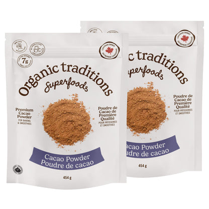 Organic Traditions Cacao Powder, 2-pack - image 1