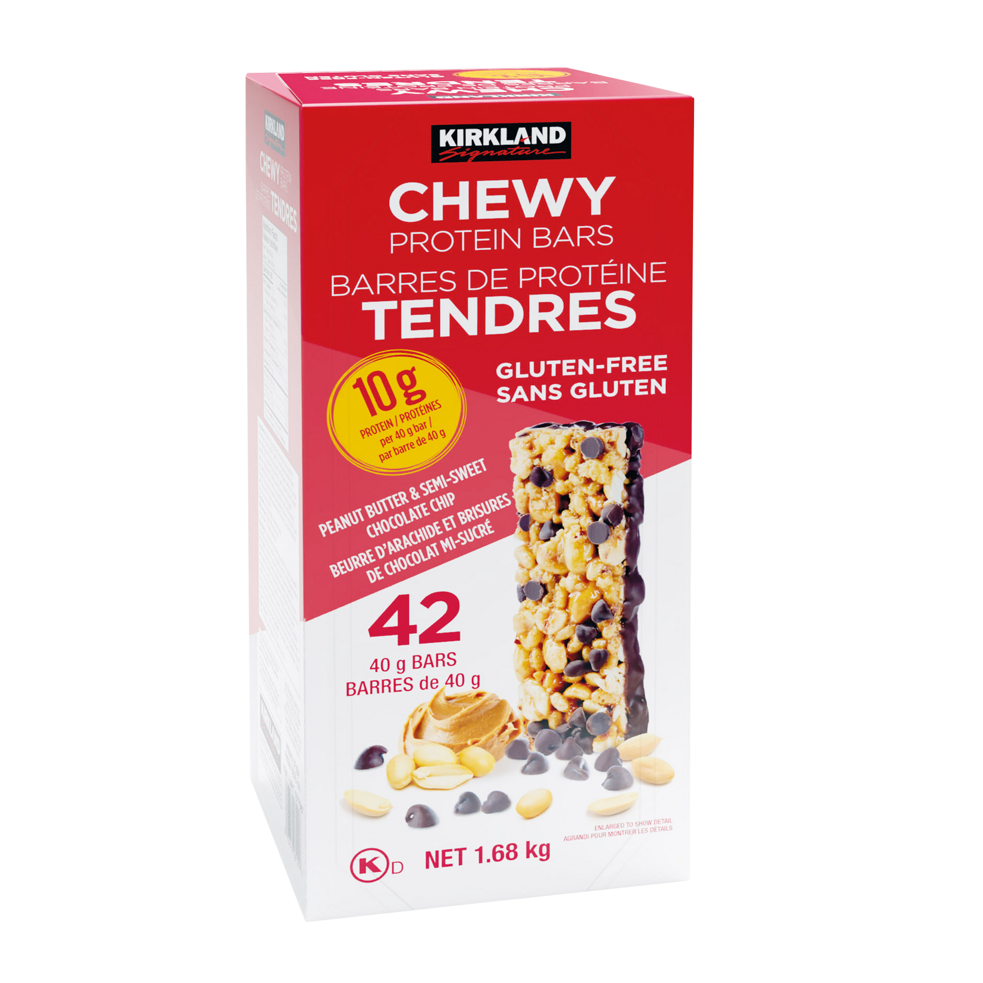 Kirkland Signature Chewy Protein Bars, 42-count — product image