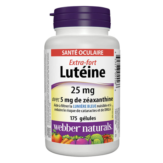 Webber Naturals Lutein 25 mg with 5mg of Zeaxanthin, 175 softgels - image 1
