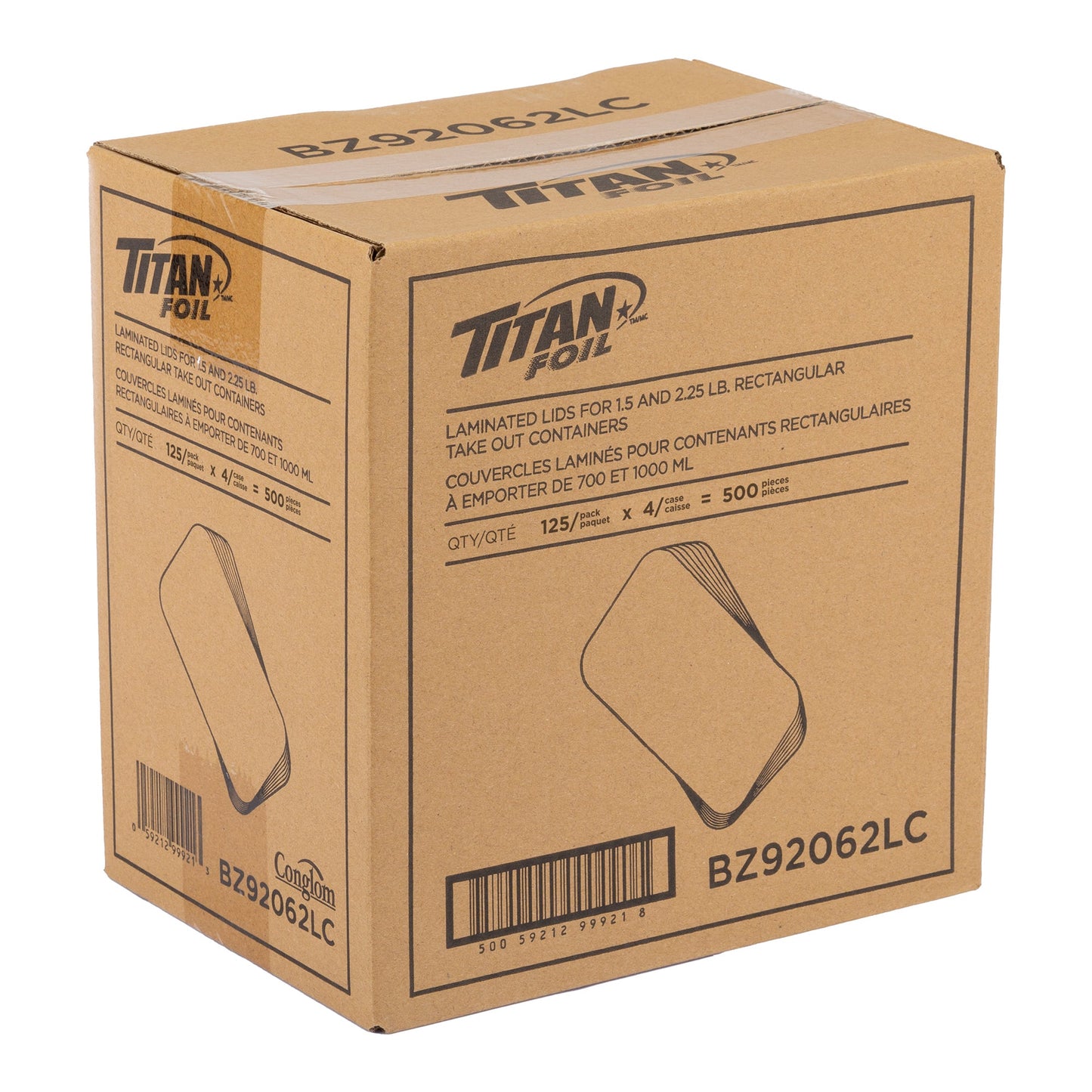 Titan 2.25-lb Rectangular Aluminum Containers, Pack of 500 - image 3