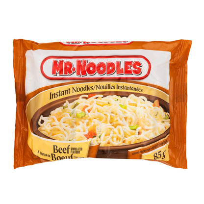 Mr. Noodles Beef Flavour Flat Instant Noodles, 24 × 85 g - image 1