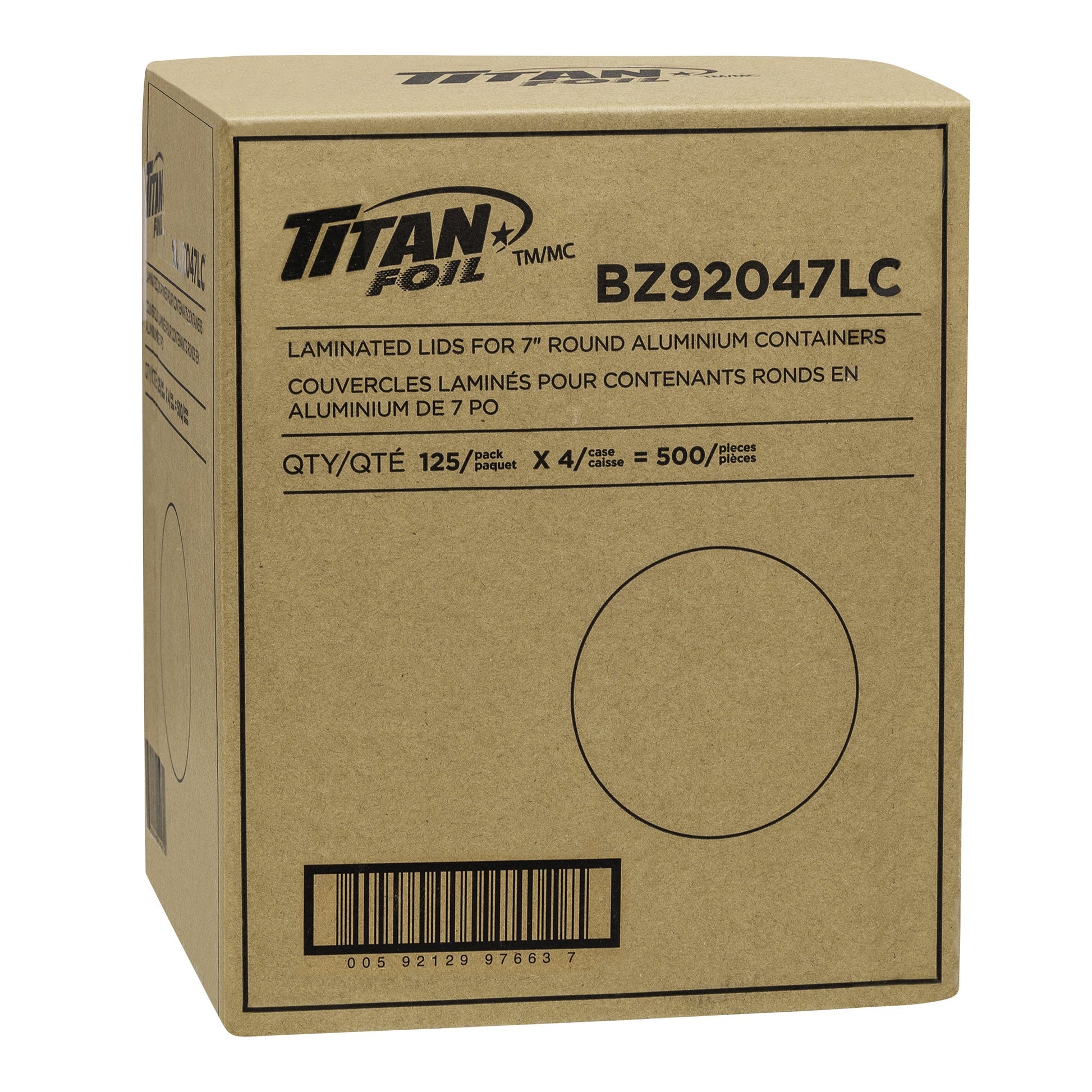 Titan Round 7-in Foil Lids for Aluminum Container, Pack of 500 - image 3