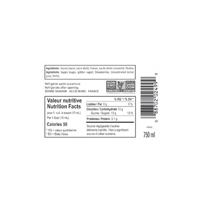 Bonne Maman Strawberry Jam, 750 mL - image 2