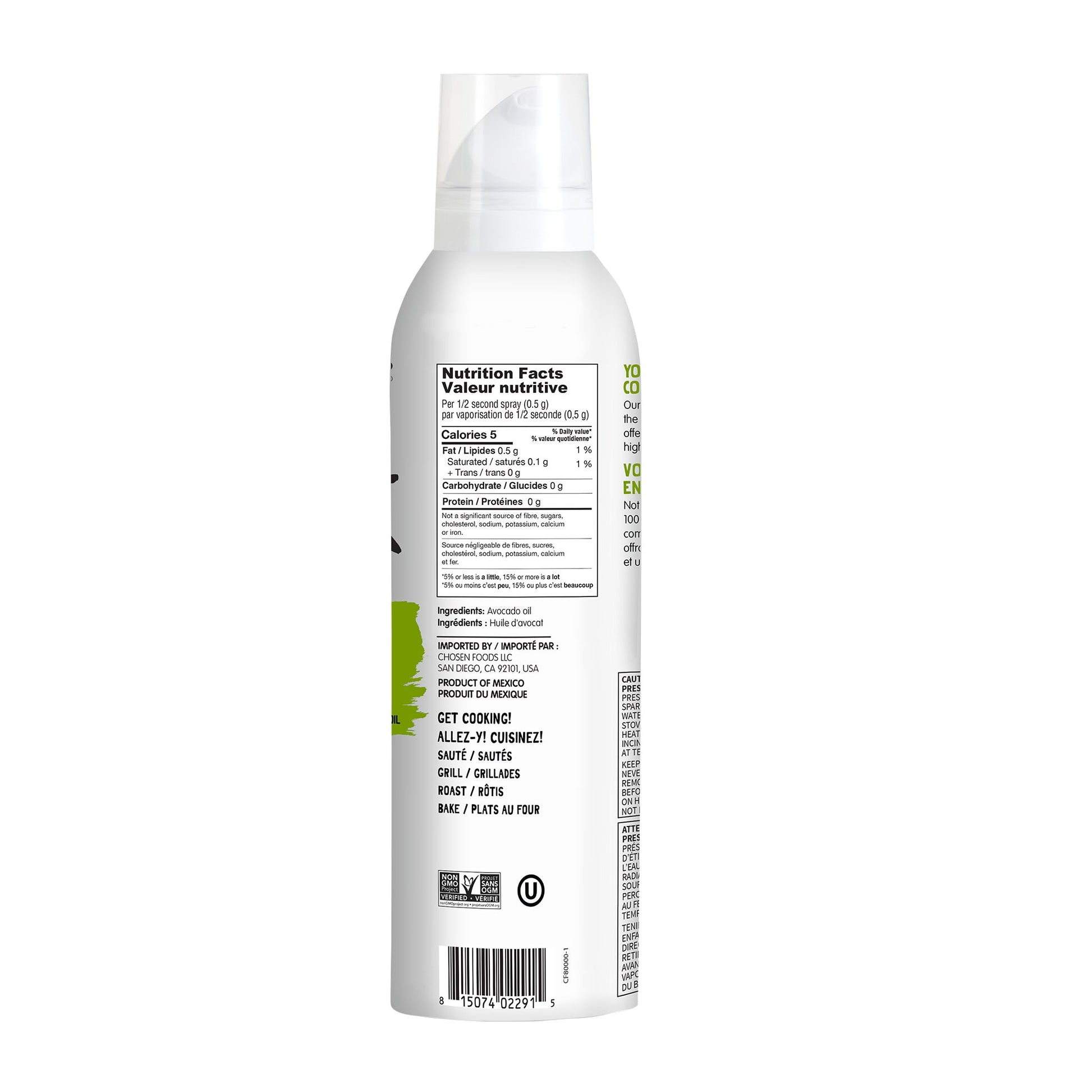 Chosen Foods 100% Avocado Oil Spray 2 x 383 g - image 3