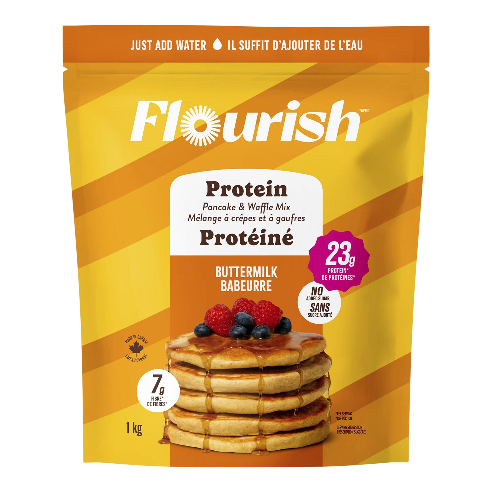 Flourish Protein Pancake & Waffle Mix, 1 Kg - image 1