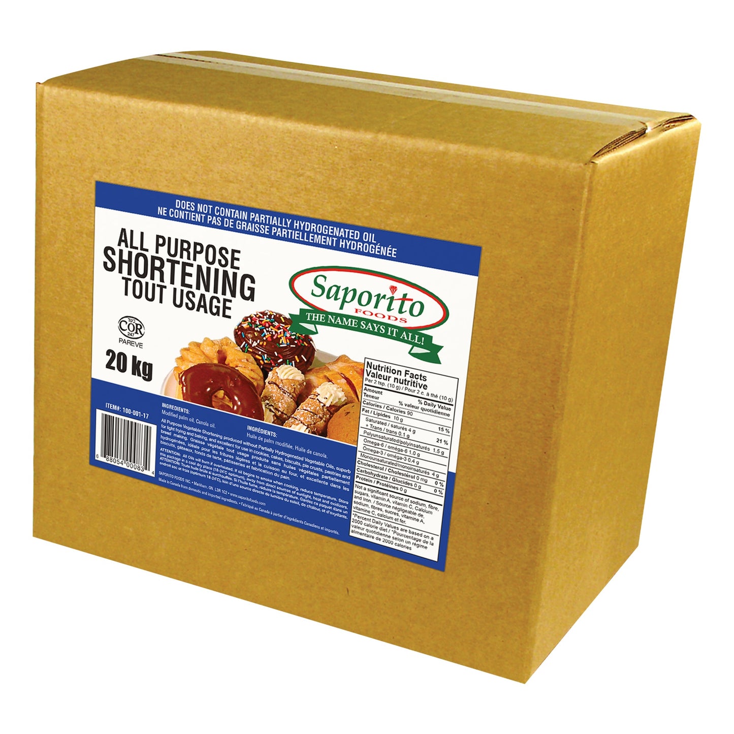 Saporito All-purpose Vegetable Shortening, 20 kg - image 1