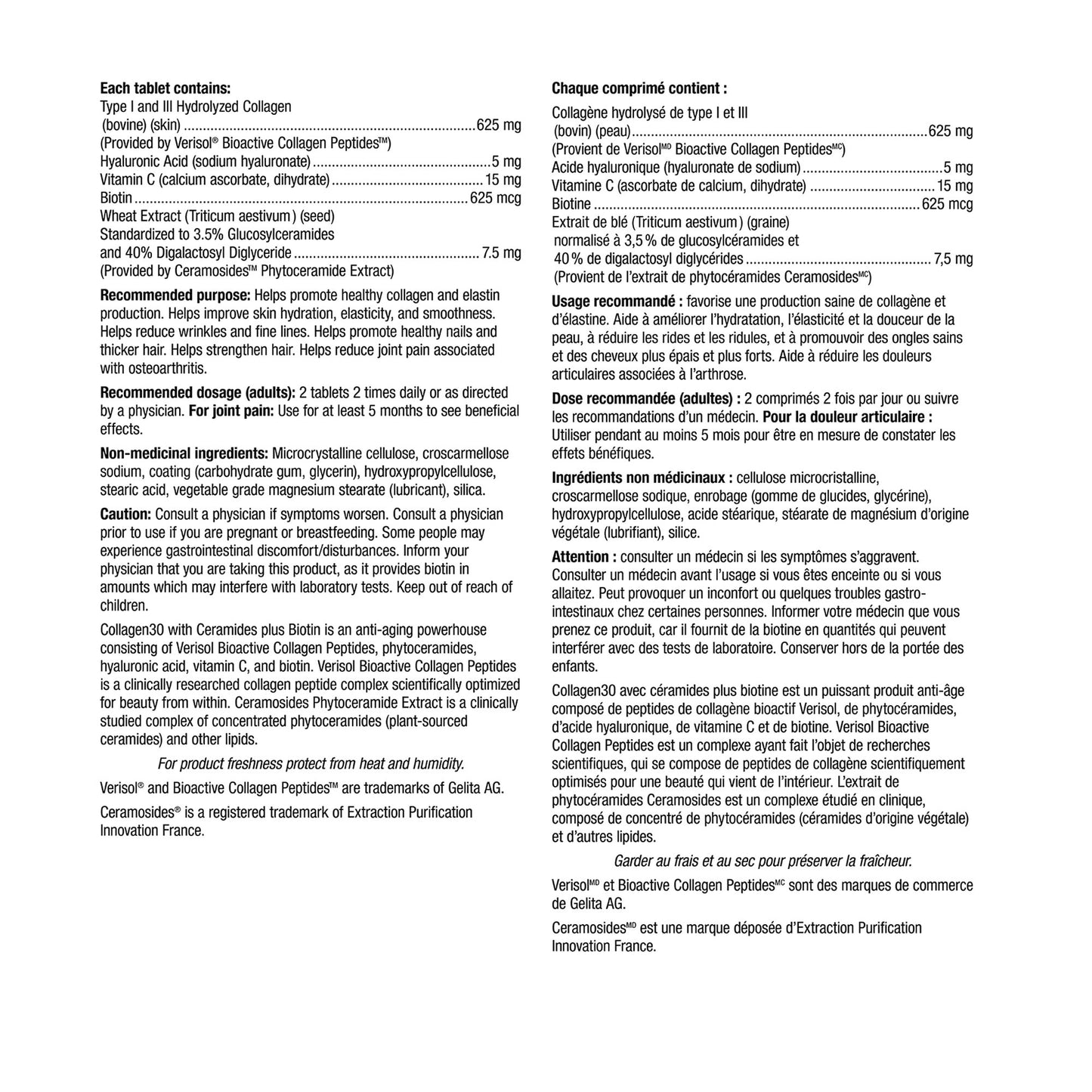 webber naturals Collagen30 with Ceramides plus Biotin, 200 Tablets - image 3
