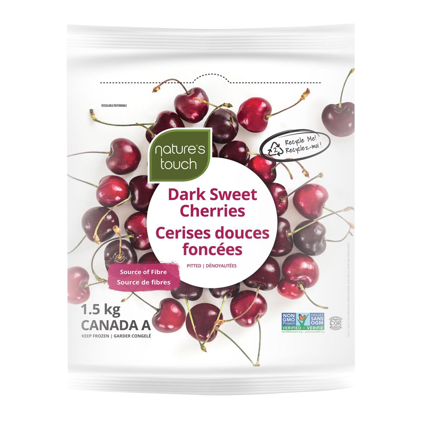 Nature's Touch Dark Cherries, 1.5 kg - image 1