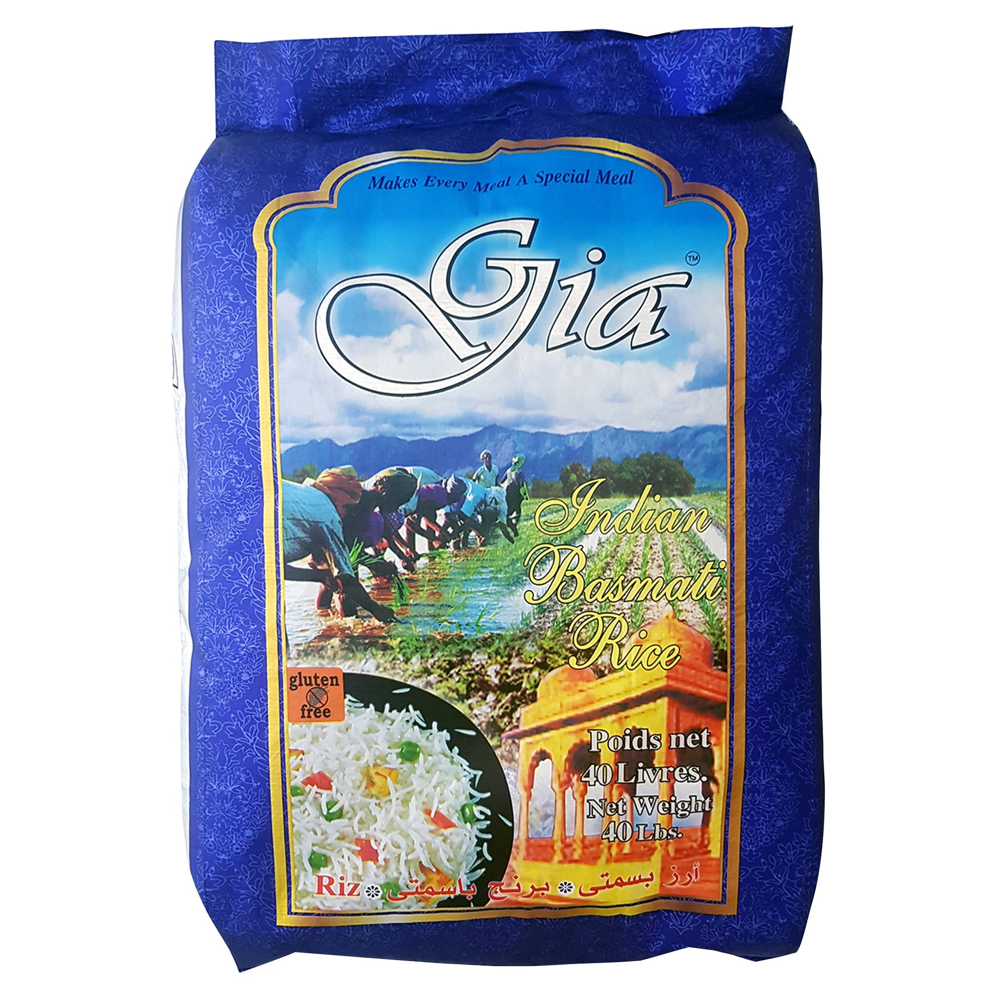 Gia Indian Basmati Rice, 18.14 kg - image 1