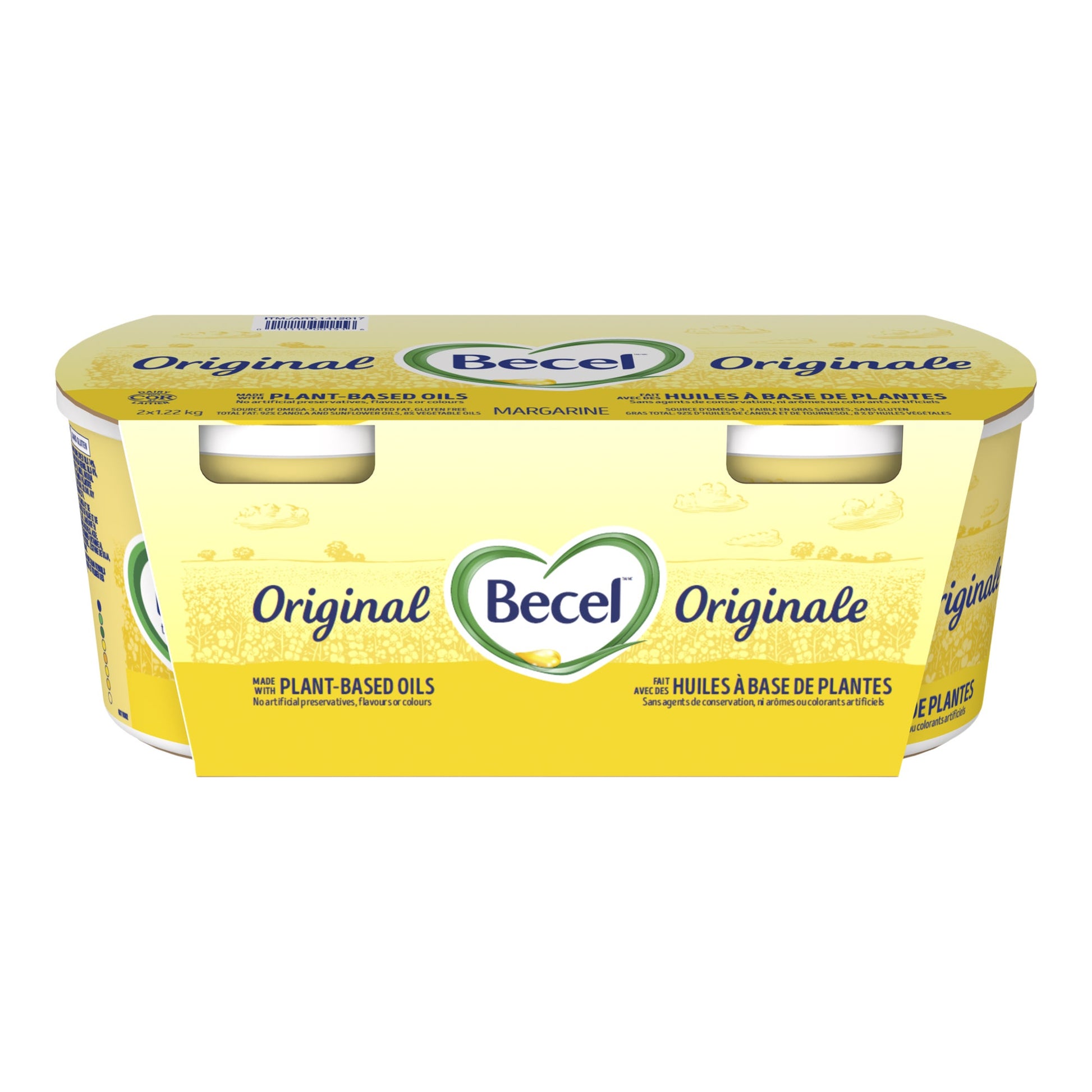 Becel Original Margarine, 2 × 1.22 kg - image 1