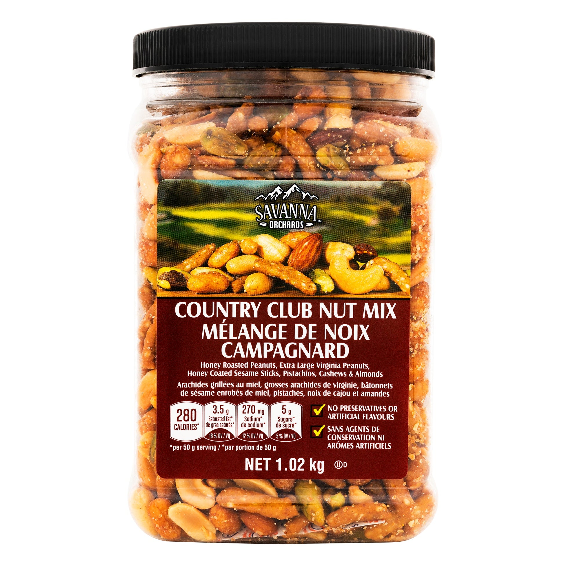Savanna Orchards Country Club Nut Mix, 1.02 kg — product image