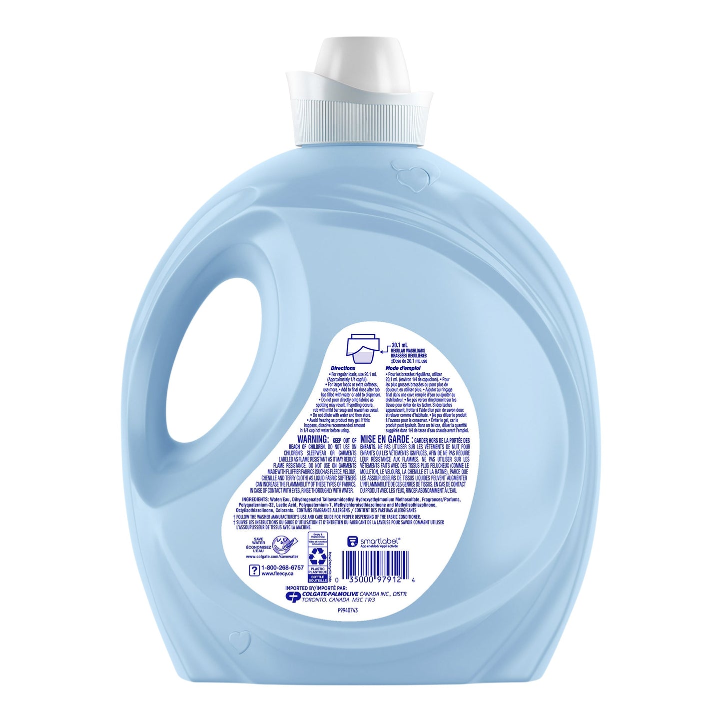 Fleecy Fabric Softener, 266 Washloads - image 2