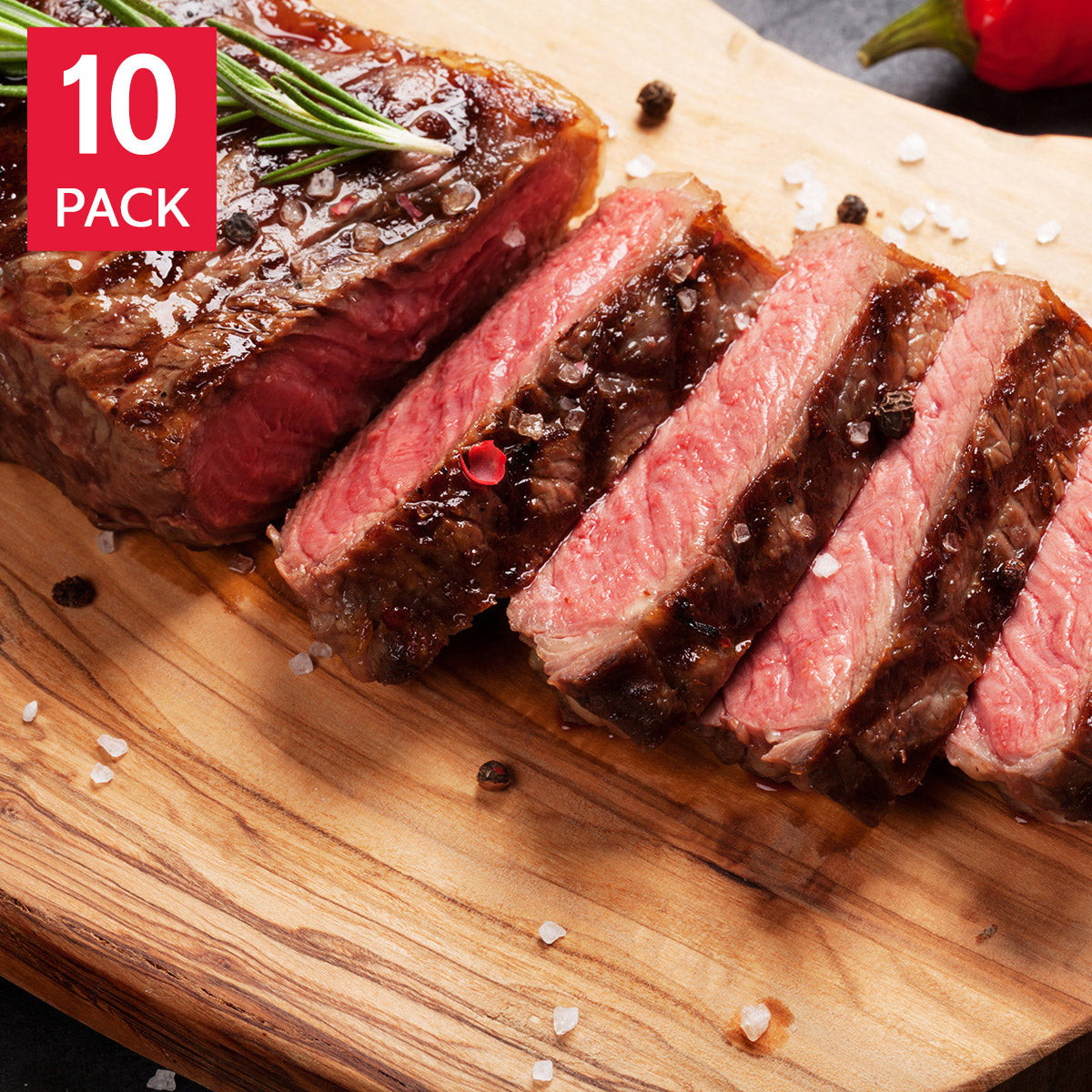 Northfork Bison Sirloin Steaks 224 g (8 oz) x 10 steaks - image 1