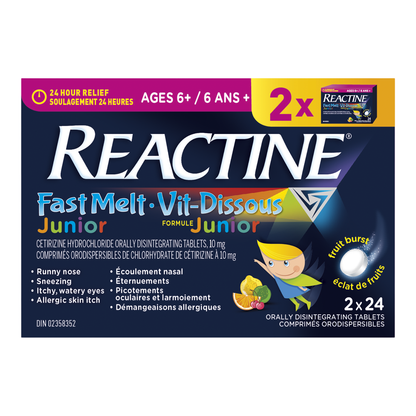 Reactine Fast Melt Junior, 2 x 24 tablets - image 1