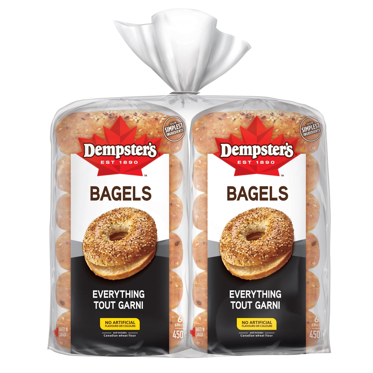 Dempster's Everything Bagels, 2 packs of 6 - image 1