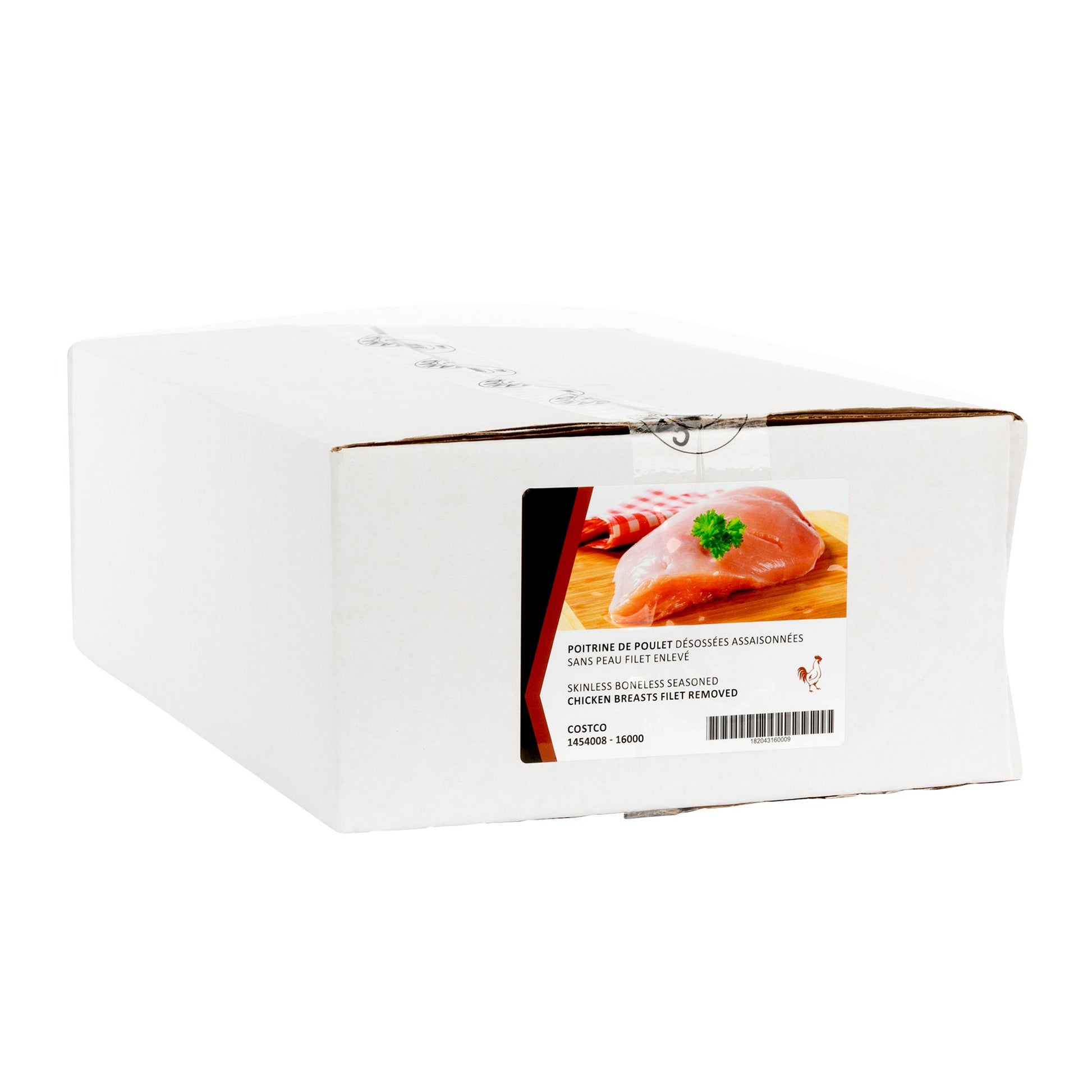 Service Alimentaire Desco Frozen Seasoned Boneless Skinless Chicken Breasts, 4 kg - image 1