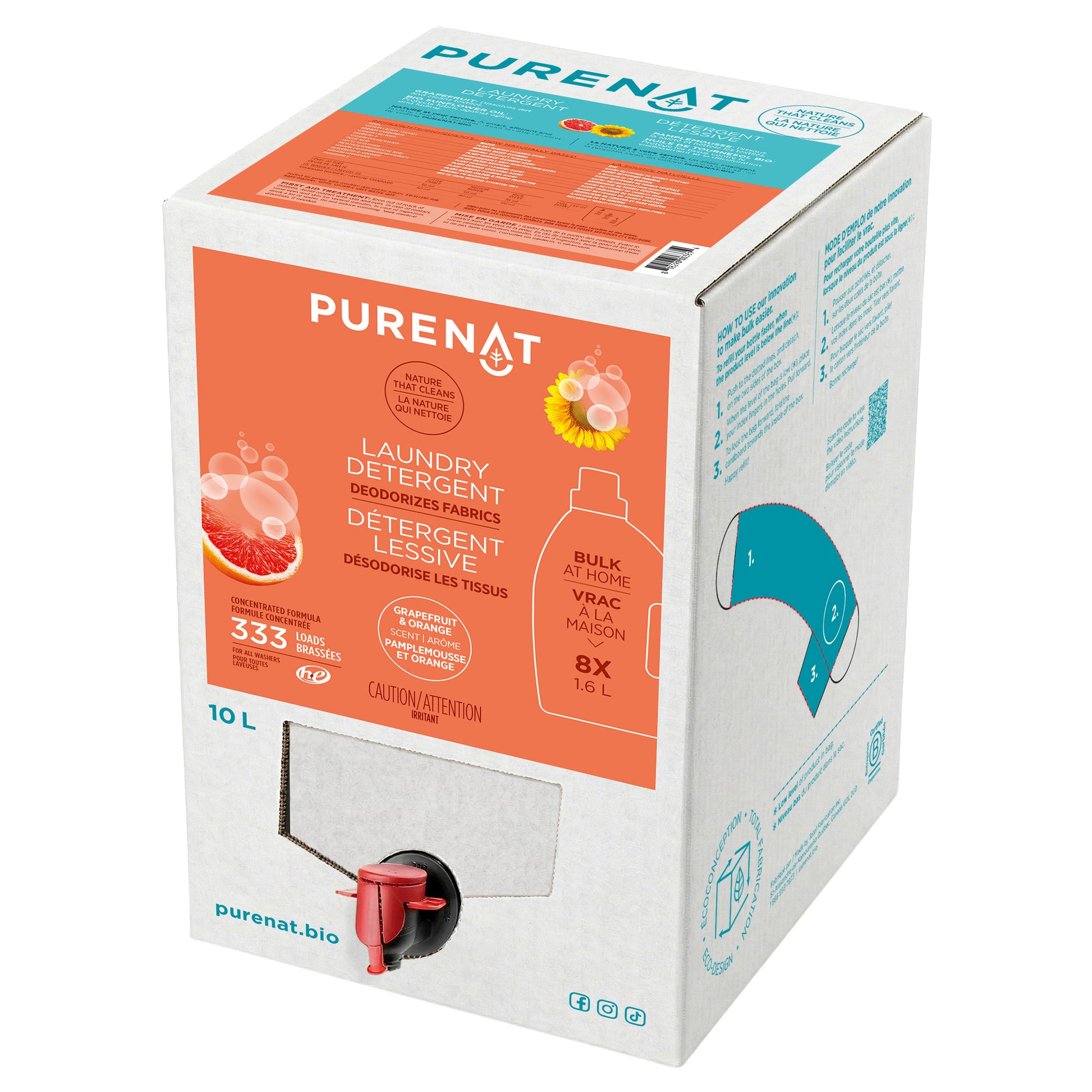 Purenat Eco-friendly Bulk Laundry Detergent, 2-pack - image 1