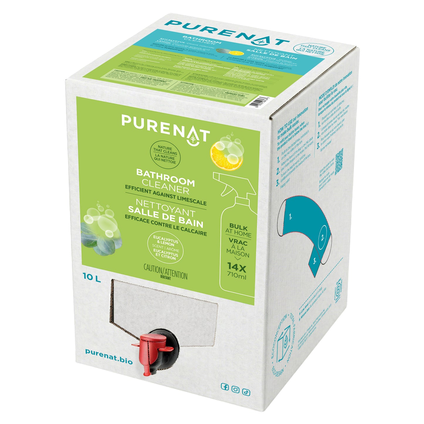 Purenat Bathroom Cleaner Bulk Refill 10L - image 1