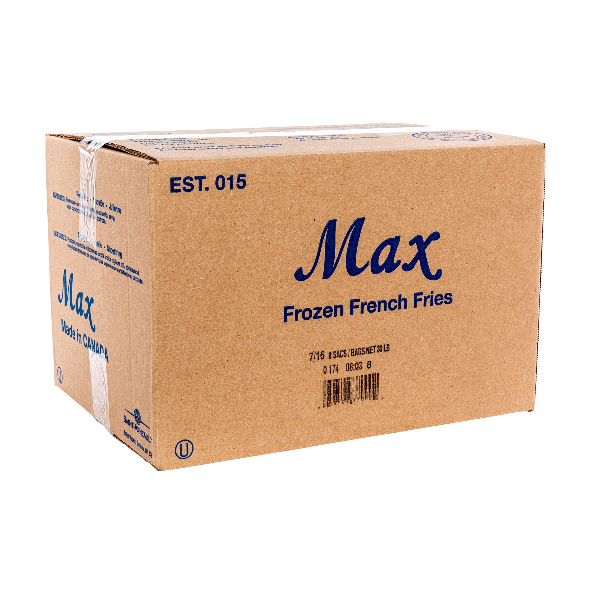 Max Frozen 7/16-in Straight Cut Fries, 6 × 2.27 kg - image 2
