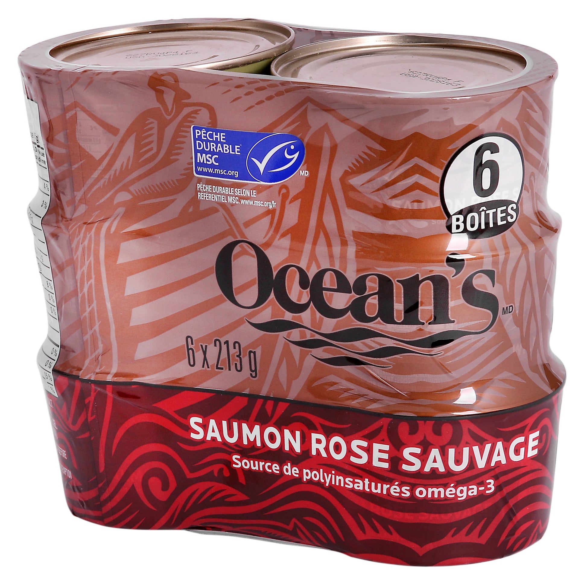 Ocean's Wild Pink Salmon, 6 × 213 g - image 1