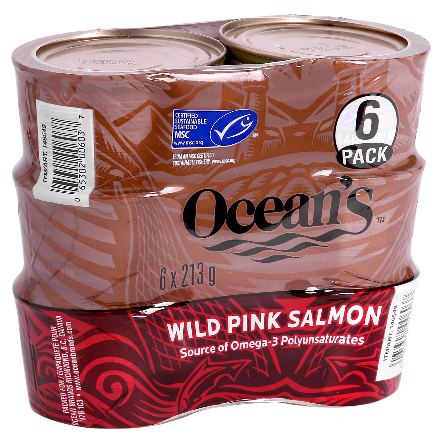 Ocean's Wild Pink Salmon, 6 × 213 g - image 2