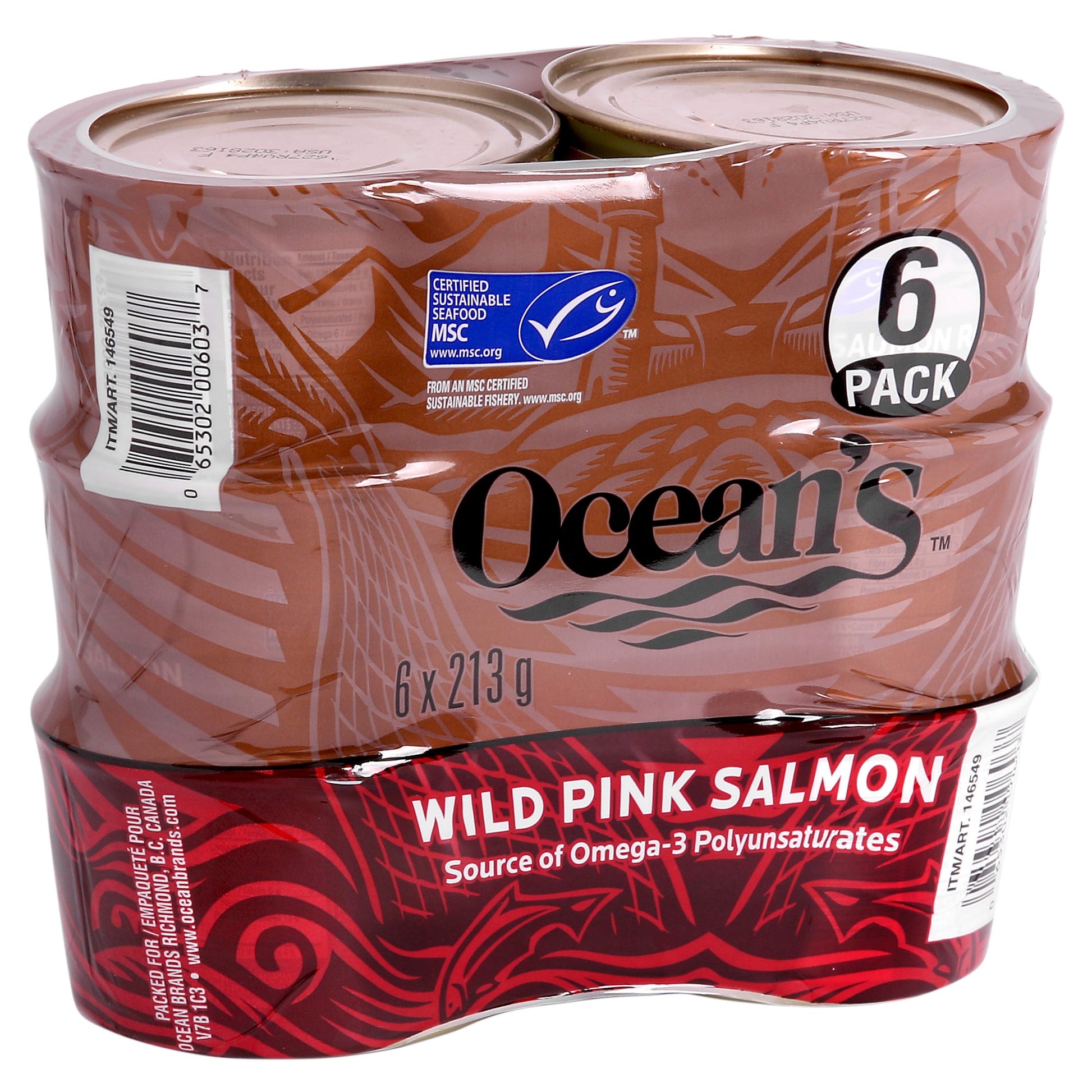 Ocean's Wild Pink Salmon, 6 × 213 g - image 2