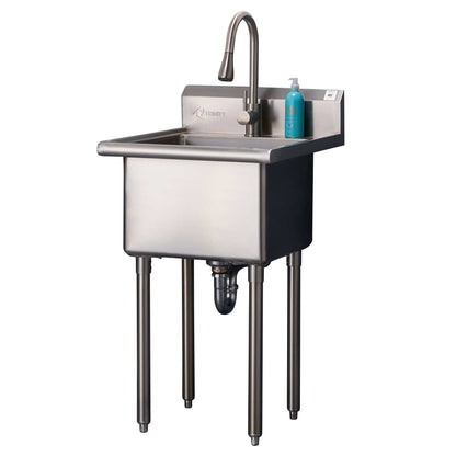 TRINITY Stainless Steel Utility Sink with Pull-out Faucet - image 1