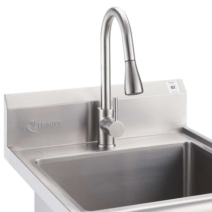 TRINITY Stainless Steel Utility Sink with Pull-out Faucet - image 4