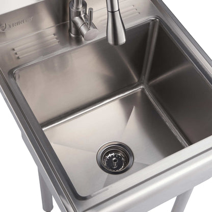 TRINITY Stainless Steel Utility Sink with Pull-out Faucet - image 5