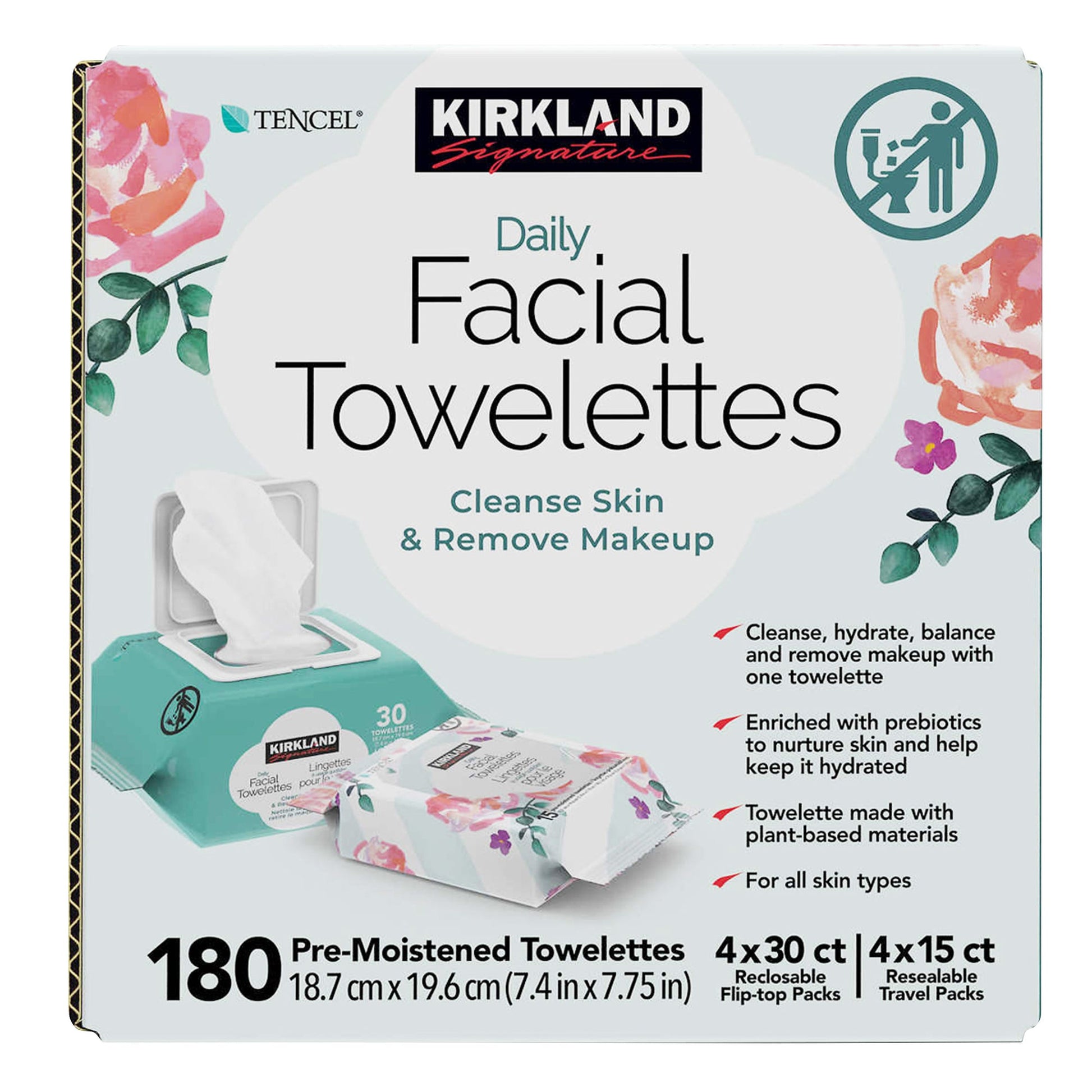 Kirkland Signature Daily Facial Towelettes - image 1