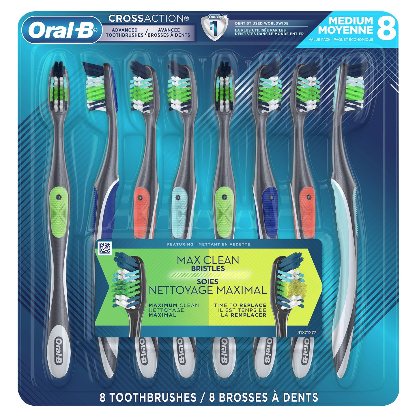 Oral-B Max Clean Advanced Toothbrushes Medium, Pack of 8 - image 1