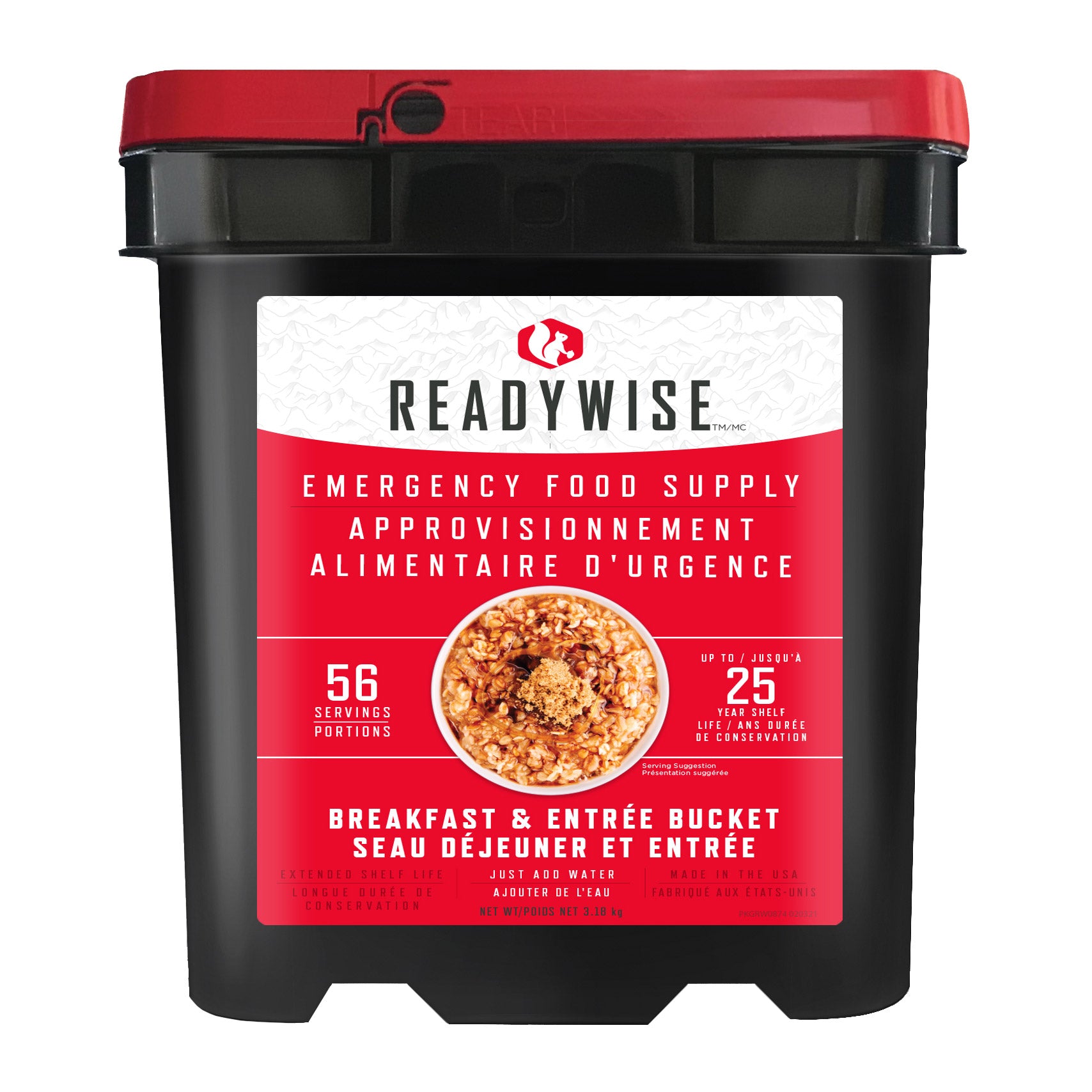 Readywise 56 Serving Entrée & Breakfast Buckets - image 1