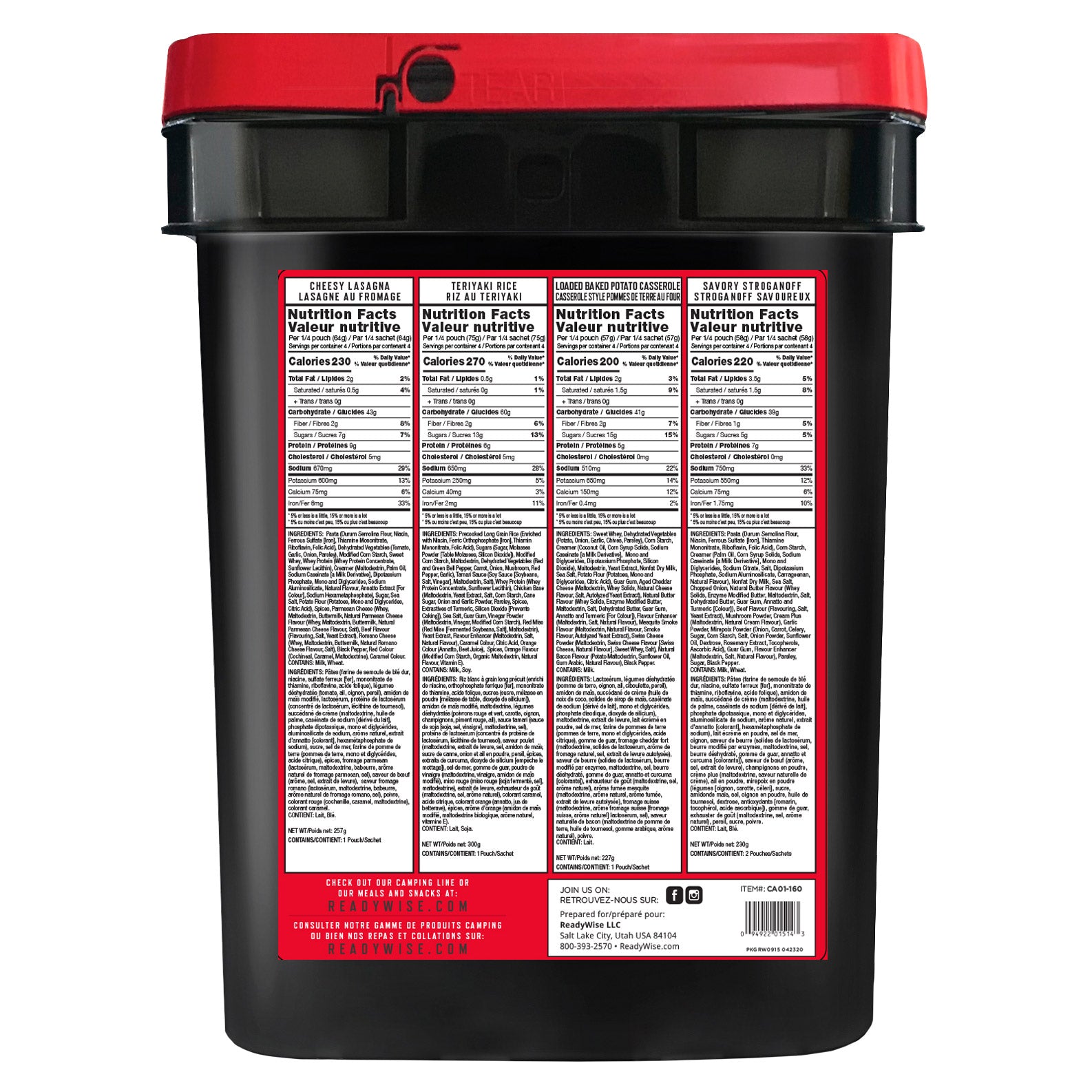 Readywise 60 Serving Entrée Buckets - image 2