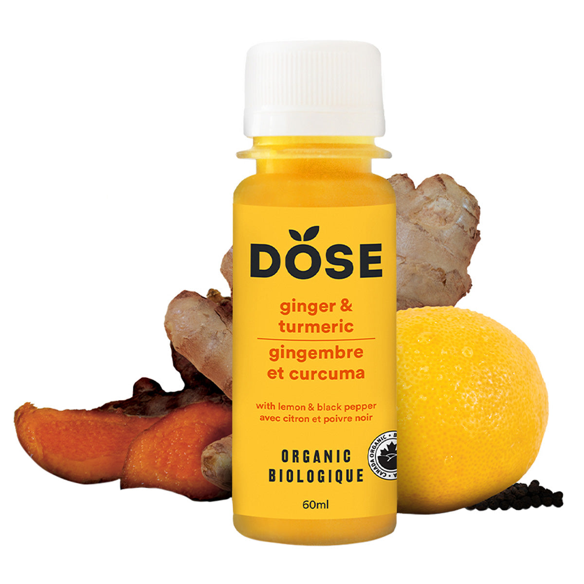 DOSE Organic Ginger Daily Booster Shots, Variety Pack, 48 × 60 mL (2 fl oz) - image 3