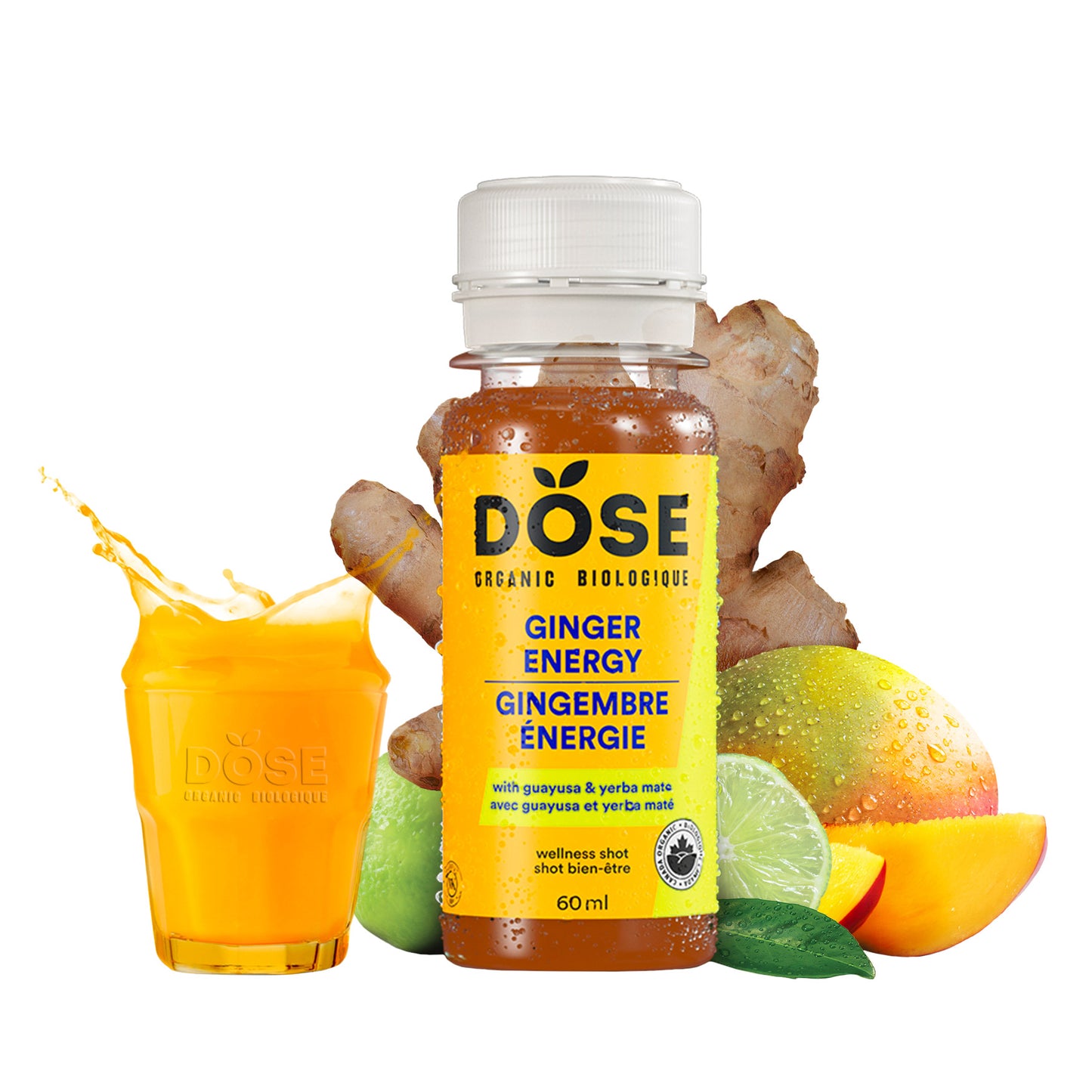 DOSE Organic Ginger Daily Booster Shots, Variety Pack, 48 × 60 mL (2 fl oz) - image 4