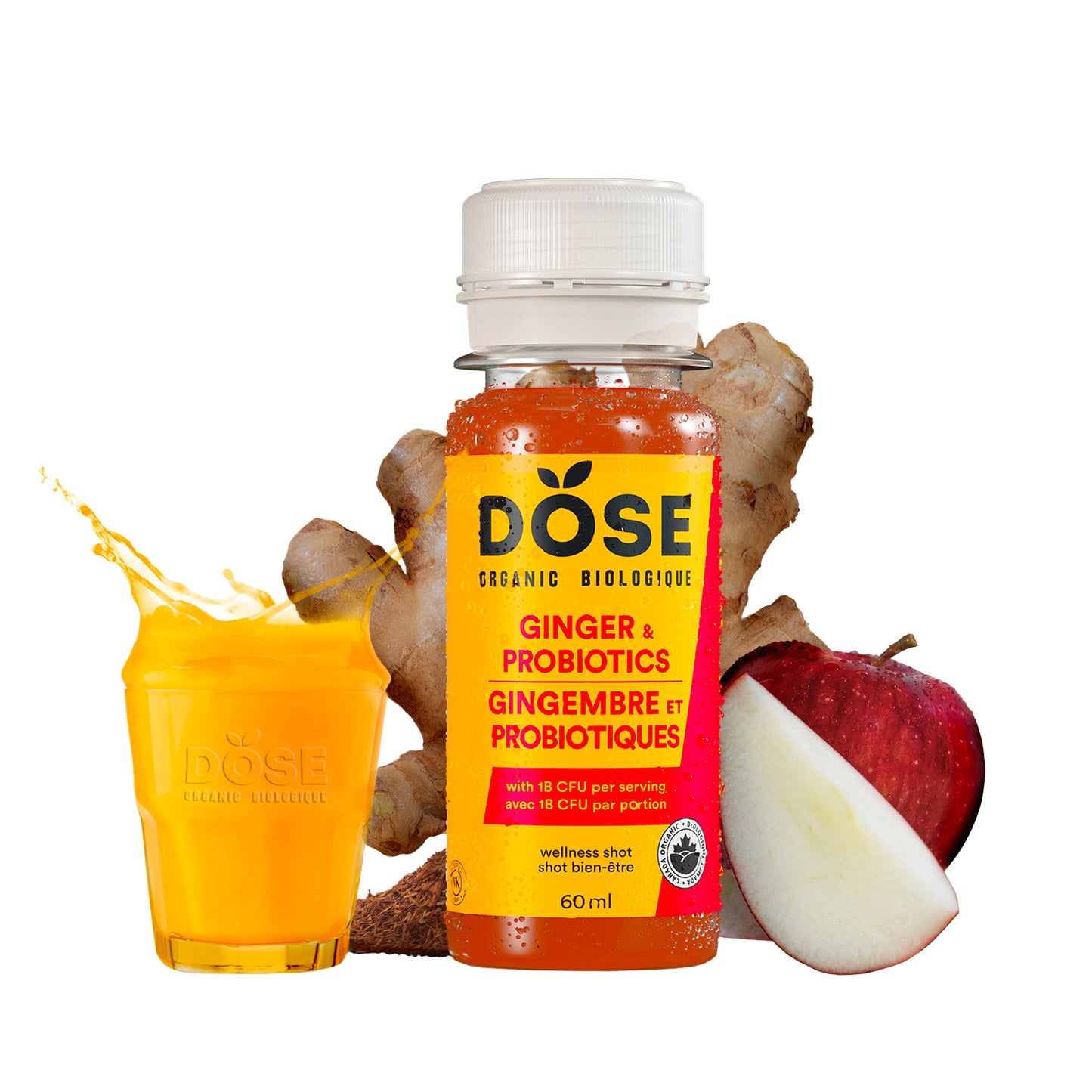 DOSE Organic Ginger Daily Booster Shots, Variety Pack, 48 × 60 mL (2 fl oz) - image 5