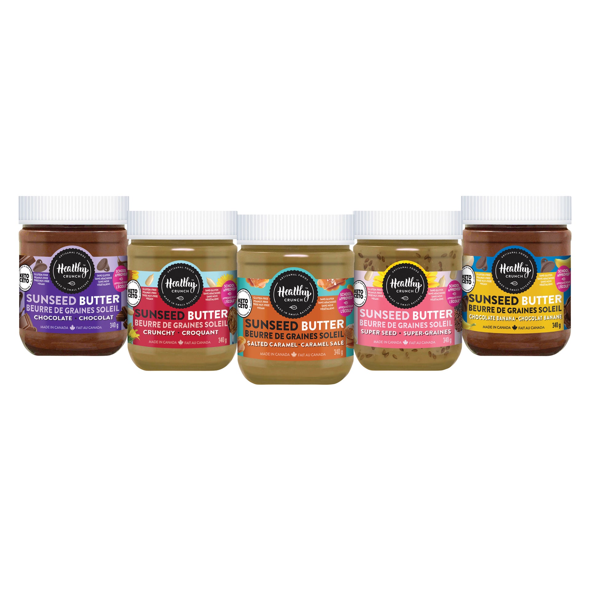 Healthy Crunch Seed Butter Variety Pack, 5 x 340 g - image 1