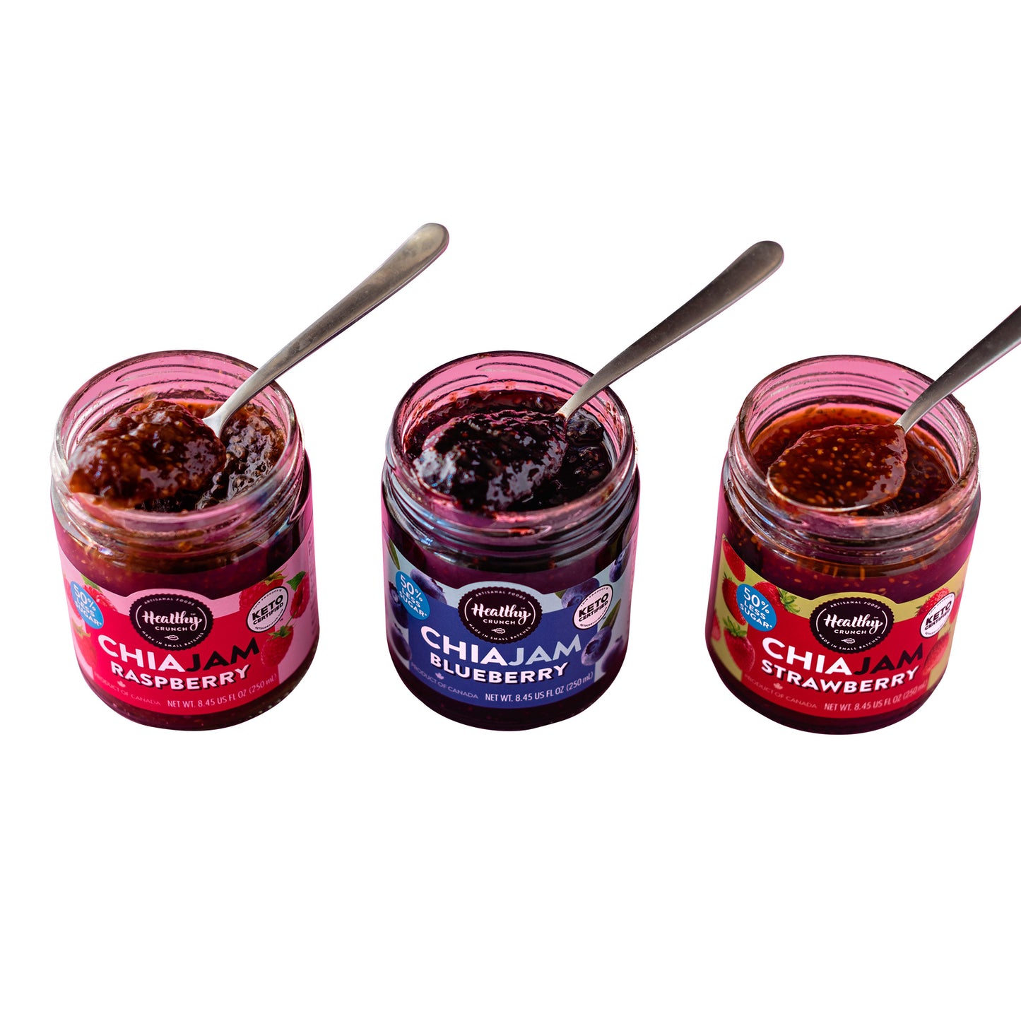 Healthy Crunch Keto Chia Jam Variety Pack, 6 x 230 ml - image 2