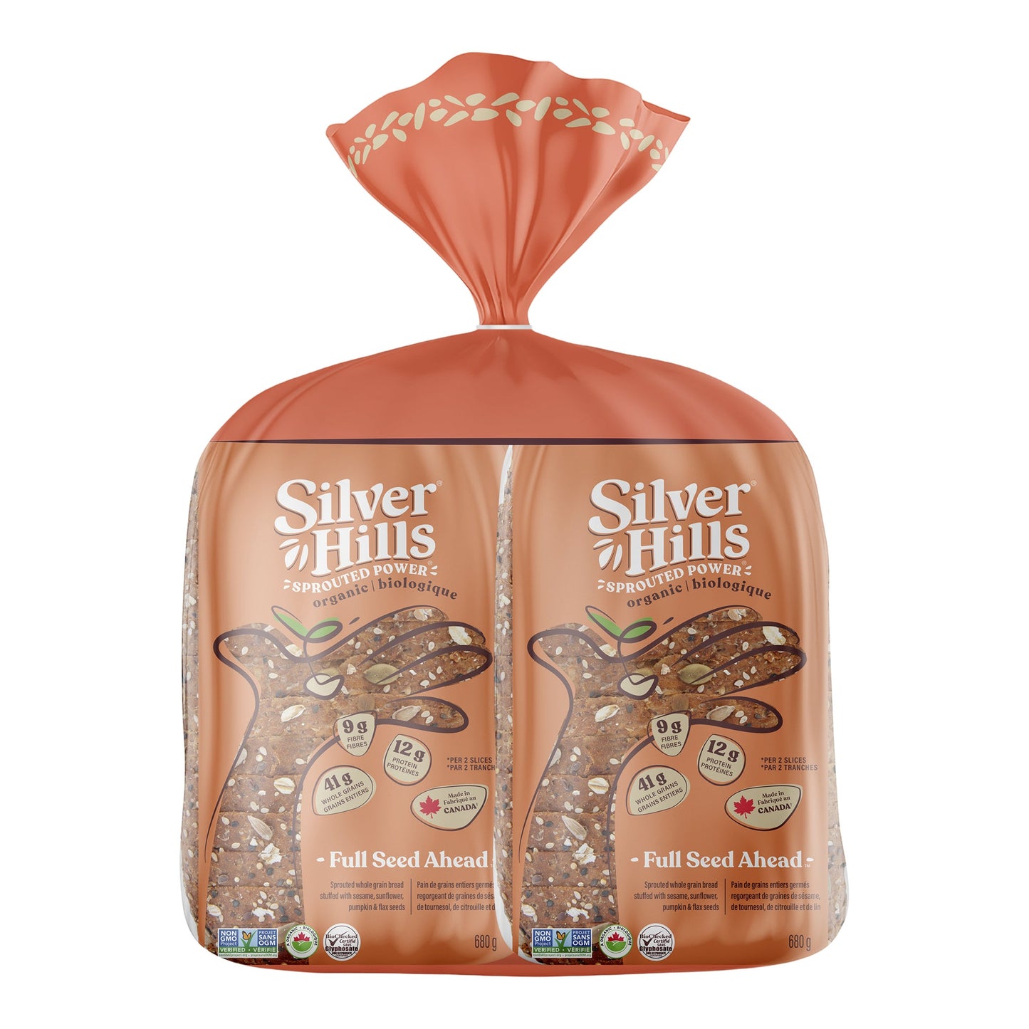 Silver Hills Full Seed Ahead Bread, 2 x 680 g - image 1