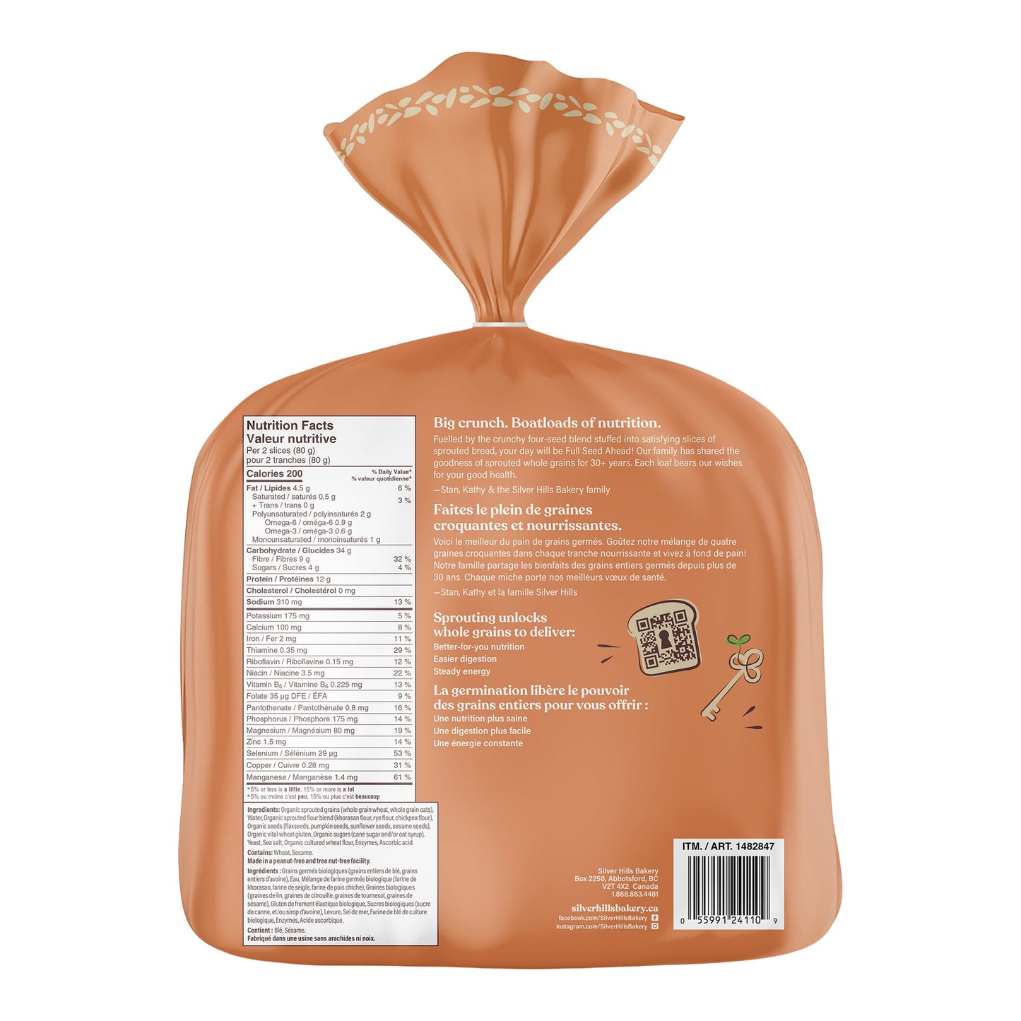 Silver Hills Full Seed Ahead Bread, 2 x 680 g - image 4