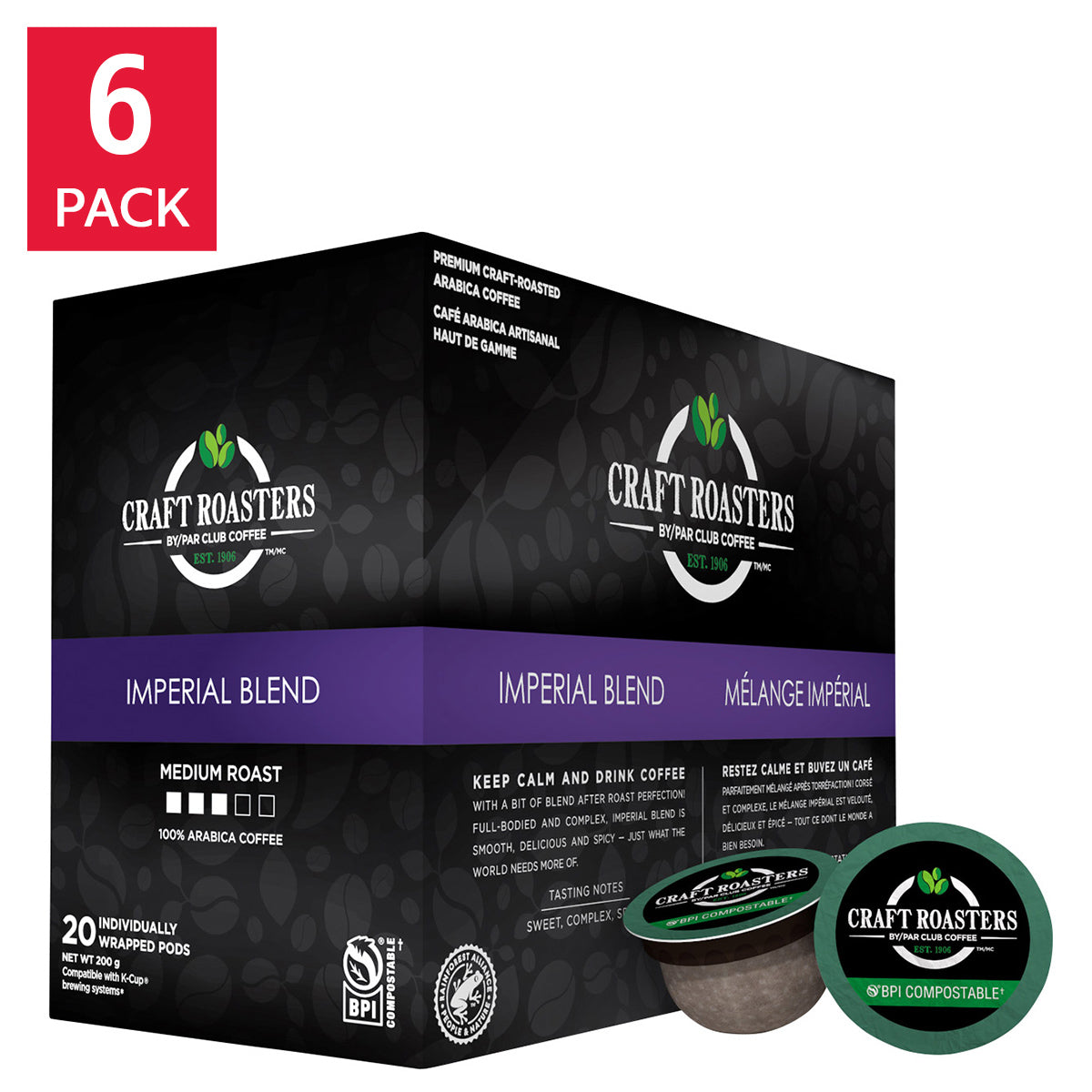 Club Coffee Craft Roasters Imperial Blend K-Cup Pods, 120-count - image 1