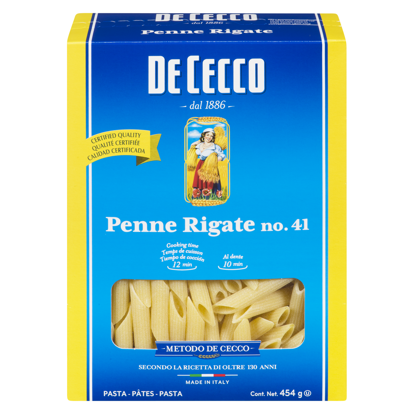 De Cecco Penne Rigate, 12 × 454 g - image 1