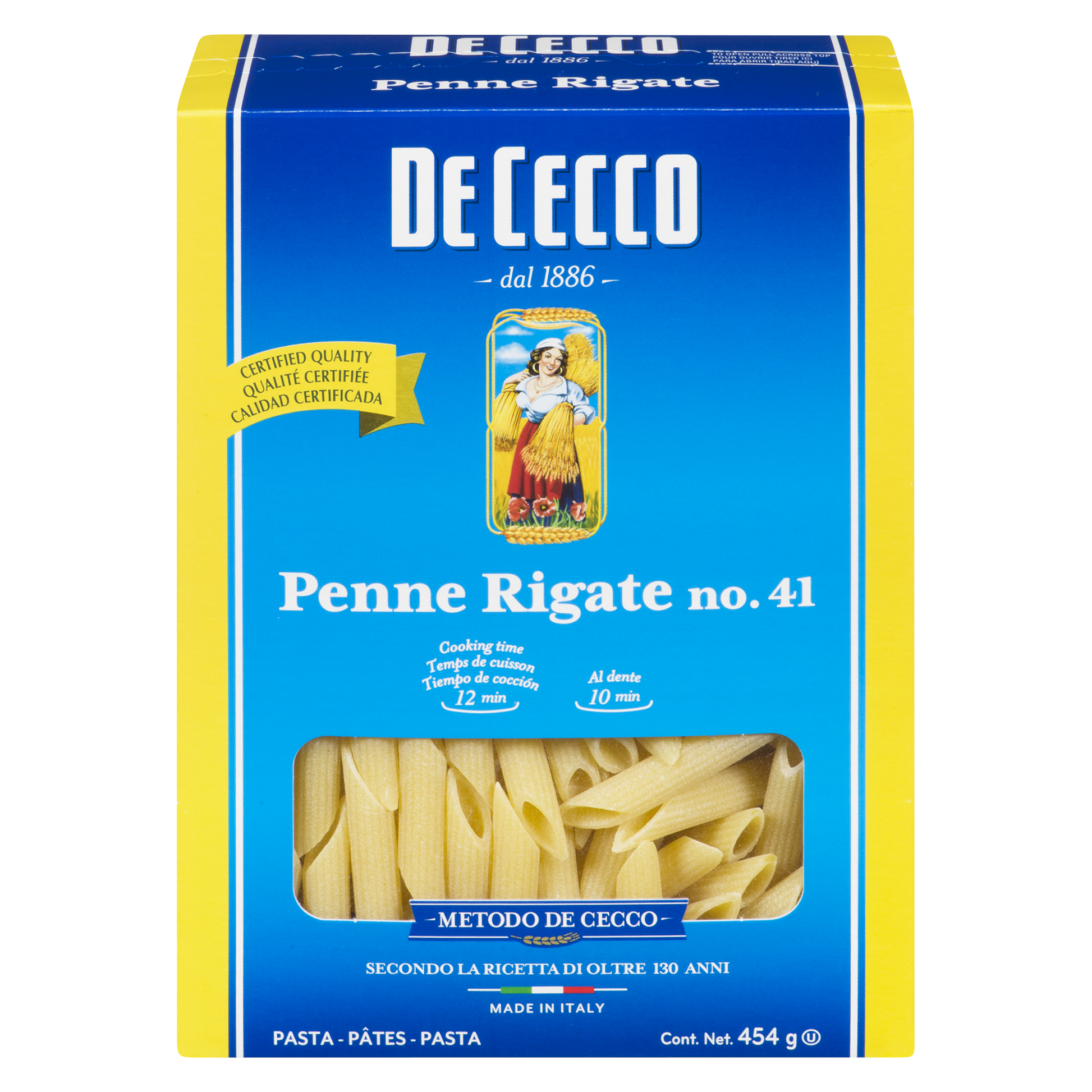 De Cecco Penne Rigate, 12 × 454 g - image 1