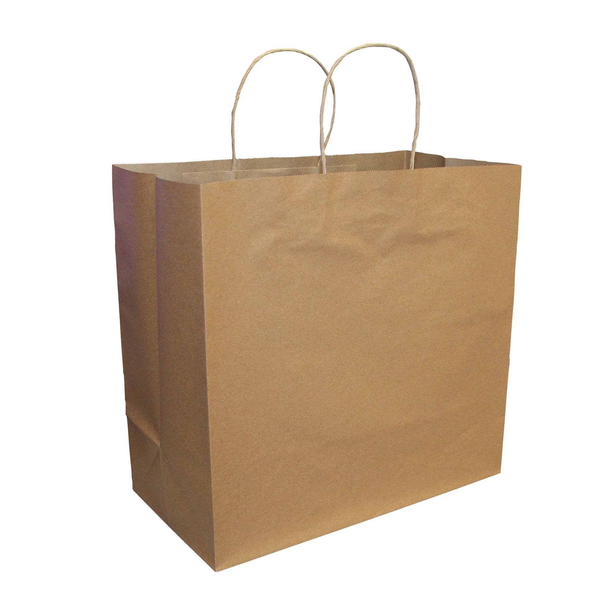 Recycled Kraft Bag with twisted handle 13�? x 9.5�? x 12�?, Pack of 200 - image 1