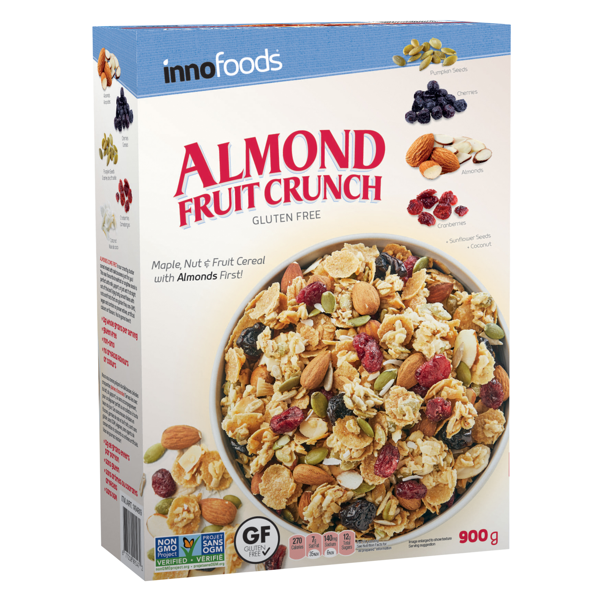 Inno Foods Almond Fruit Crunch Cereal, 900 g - image 2