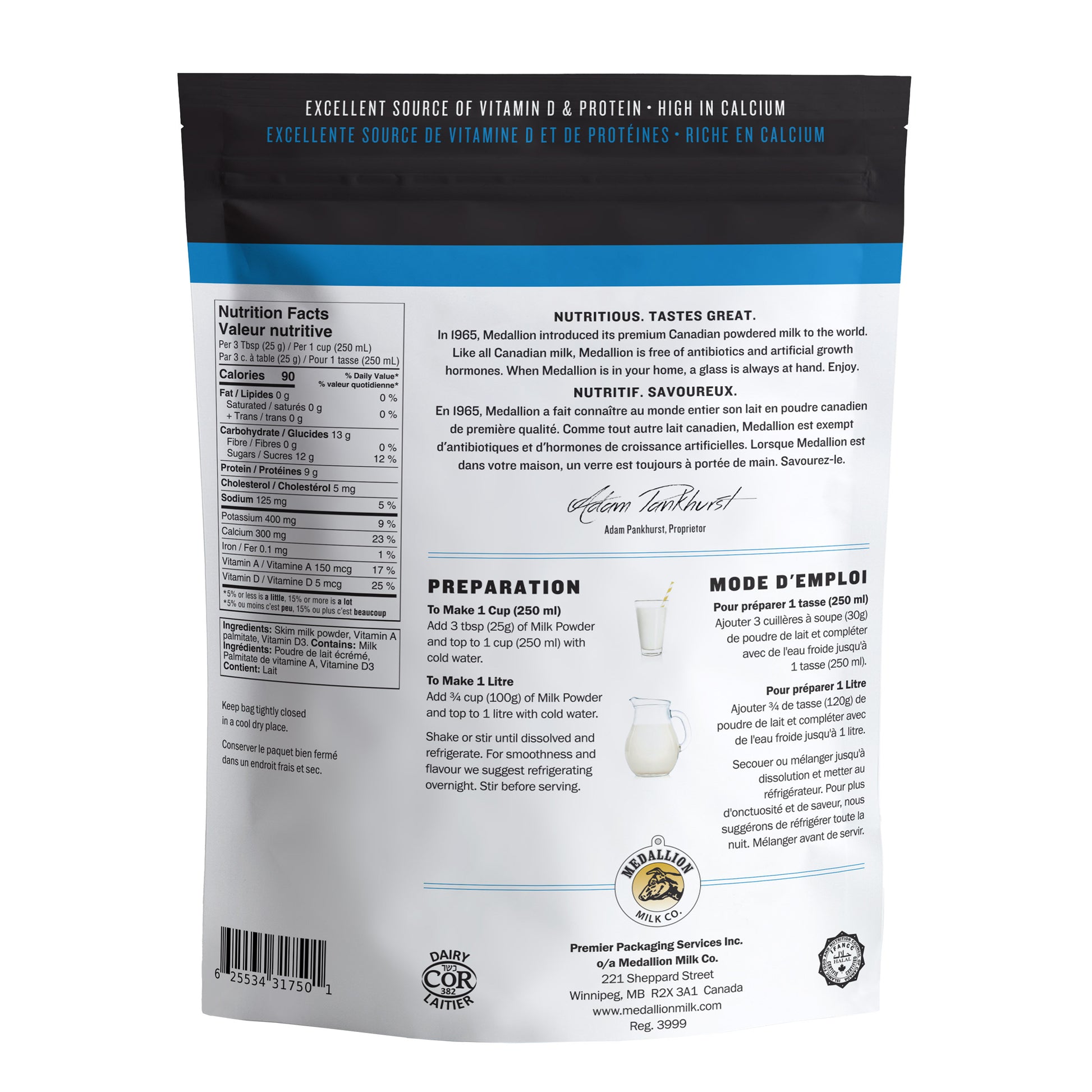 Medallion Milk Skim Milk Powder, 4 x 1 kg - image 2